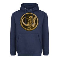 Navy mammoth black king Heavyweight Hoodie - lanVoArt