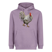 Lavender dominique rooster Heavyweight Hoodie - LillyAllenDesigns