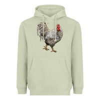 Matcha dominique rooster Heavyweight Hoodie - LillyAllenDesigns