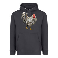 Smoke dominique rooster Heavyweight Hoodie - LillyAllenDesigns