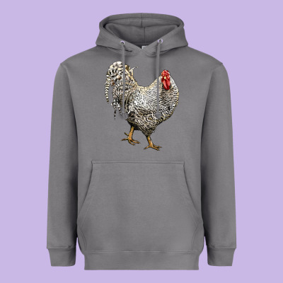 Dominique Rooster Heavyweight Hoodie Designed By Lillyallendesigns
