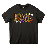 Asphalt Mardi Gras love dog paw Heavy Core Tee - BundleAndBundleShop