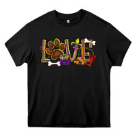 Black Mardi Gras love dog paw Heavy Core Tee - BundleAndBundleShop