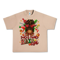 Burro santas favorite hair stylist afro messy bun Urban Heavy Tee - texasbilliewilder