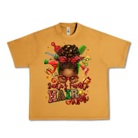 Peanut Butter santas favorite hair stylist afro messy bun Urban Heavy Tee - texasbilliewilder