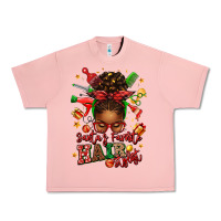 Salmon santas favorite hair stylist afro messy bun Urban Heavy Tee - texasbilliewilder
