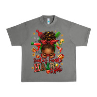 Tornado santas favorite hair stylist afro messy bun Urban Heavy Tee - texasbilliewilder