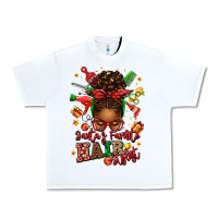 White santas favorite hair stylist afro messy bun Urban Heavy Tee - texasbilliewilder