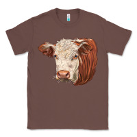 Chestnut hereford cow face Classic Tee - LillyAllenDesigns