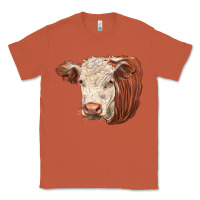 Copper hereford cow face Classic Tee - LillyAllenDesigns