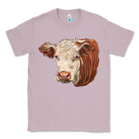 Lilac hereford cow face Classic Tee - LillyAllenDesigns