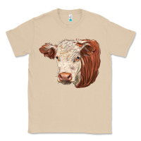 Mushroom hereford cow face Classic Tee - LillyAllenDesigns