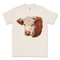 Natural hereford cow face Classic Tee - LillyAllenDesigns