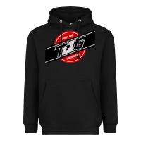 Black toqger vintage rainbow line Heavyweight Hoodie - lanVoArt