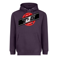 Plum toqger vintage rainbow line Heavyweight Hoodie - lanVoArt