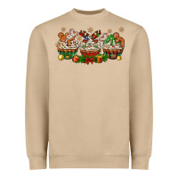 Mushroom christmas cupcake with gingerbreads bbs Heavyweight Sweatshirt - BundleAndBundleShop