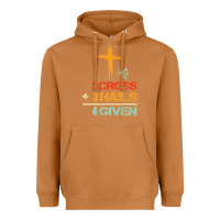 Meerkat Vintage 1 Cross 3 Nails Forgiven Christian Easter Gift Heavyweight Hoodie - lanVoArt