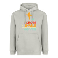 Moon Dust Vintage 1 Cross 3 Nails Forgiven Christian Easter Gift Heavyweight Hoodie - lanVoArt