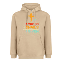 Mushroom Vintage 1 Cross 3 Nails Forgiven Christian Easter Gift Heavyweight Hoodie - lanVoArt