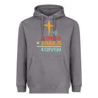 Storm Vintage 1 Cross 3 Nails Forgiven Christian Easter Gift Heavyweight Hoodie - lanVoArt