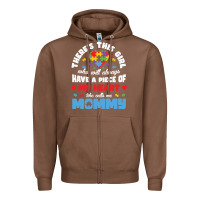 Chestnut lil autism mom Zipper Hoodie - CowhideDigitalArt
