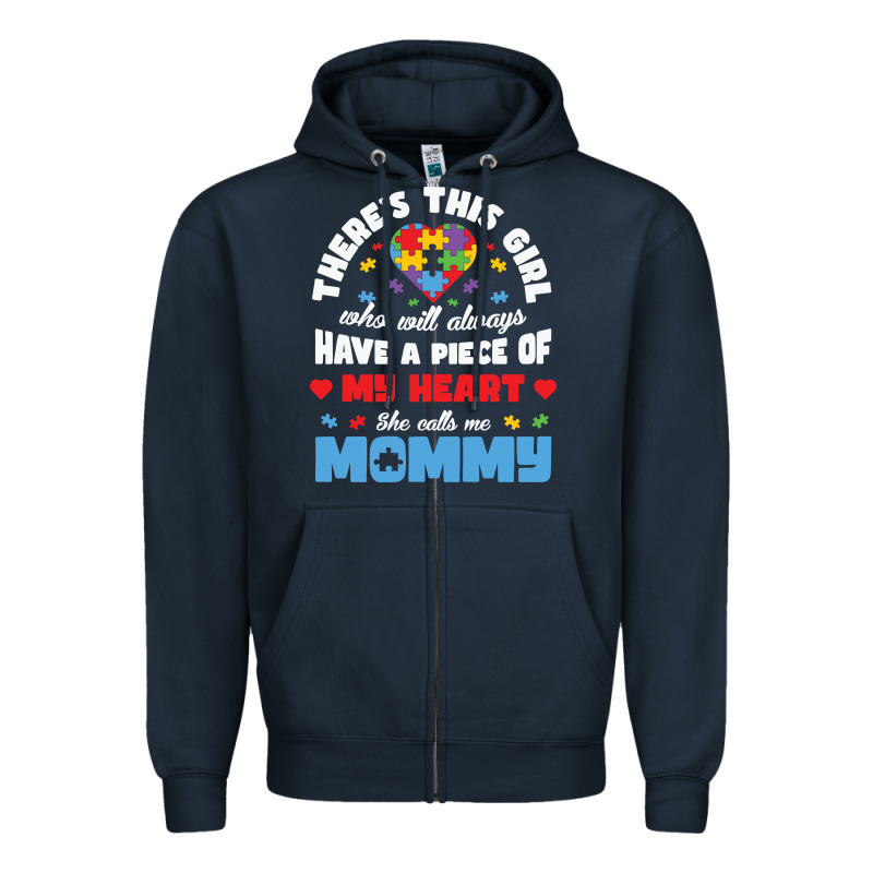 Lil Autism Mom Zipper Hoodie by CowhideDigitalArt | Teevron