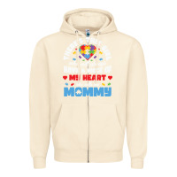 Sandshell lil autism mom Zipper Hoodie - CowhideDigitalArt