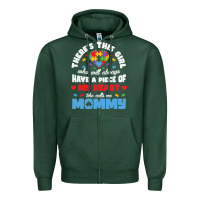 Sports Green lil autism mom Zipper Hoodie - CowhideDigitalArt
