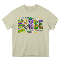 Mossy Mardi Gras nurse Heavy Core Tee - BundleAndBundleShop