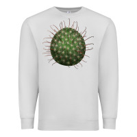 Dove Grey arizona fishhook cactus Premium Sweatshirt - LillyAllenDesigns