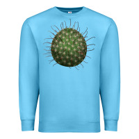 Ocean Blue arizona fishhook cactus Premium Sweatshirt - LillyAllenDesigns