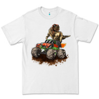 White monster truck and t rex dinosaur Premium Tee - LillyAllenDesigns