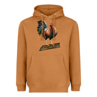 Meerkat american game rooster standing Heavyweight Hoodie - LillyAllenDesigns