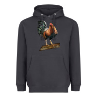 Smoke american game rooster standing Heavyweight Hoodie - LillyAllenDesigns