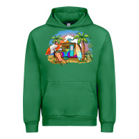 Emerald camp life beach Urban Hoodie - BarkalooDesign