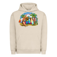 Pigment French Oak camp life beach Urban Hoodie - BarkalooDesign