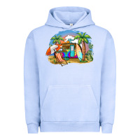 Pigment Grape Ice camp life beach Urban Hoodie - BarkalooDesign