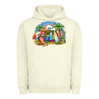 Pigment Pistachio camp life beach Urban Hoodie - BarkalooDesign
