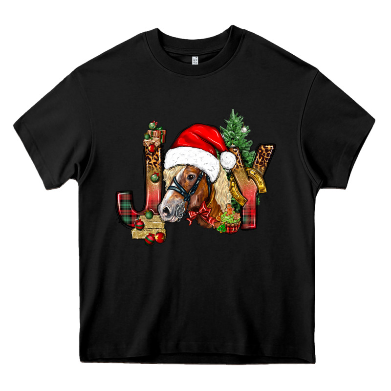 Joy Christmas With Horse Bbs Heavy Core Tee by BundleAndBundleShop | Teevron
