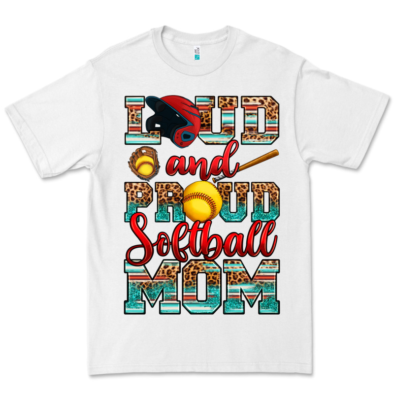 Loud And Proud Softball Mom Premium Tee by RanaPortraitStore | Teevron