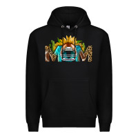 Black football mom Premium Hoodie - BundleAndBundleShop
