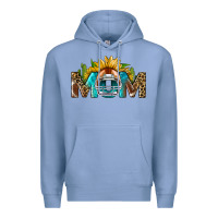 Colony Blue football mom Premium Hoodie - BundleAndBundleShop