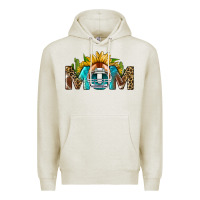 Oatmeal Heather football mom Premium Hoodie - BundleAndBundleShop