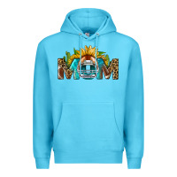 Ocean Blue football mom Premium Hoodie - BundleAndBundleShop
