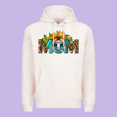Football Mom Premium Hoodie Designed By Bundleandbundleshop
