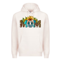 Pale Pink football mom Premium Hoodie - BundleAndBundleShop