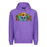 Purple football mom Premium Hoodie - BundleAndBundleShop
