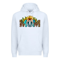 White football mom Premium Hoodie - BundleAndBundleShop