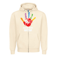 Sandshell LIL Autism Mom Zipper Hoodie - CowhideDigitalArt