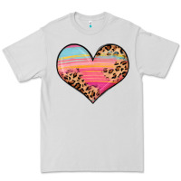 Dove Grey valentine s day colorful heart Premium Tee - LillyAllenDesigns